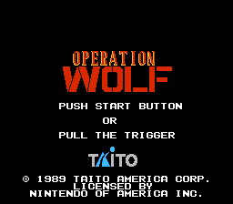   OPERATION WOLF