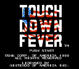   TOUCH DOWN FEVER