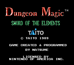   DUNGEON MAGIC - SWORD OF THE ELEMENTS