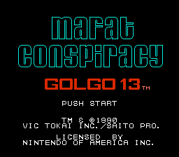   MAFAT CONSPIRACY - GOLGO 13