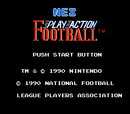   NES PLAY ACTION FOOTBALL