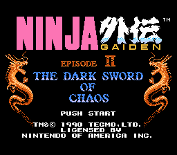   NINJA GAIDEN 2 - THE DARK SWORD OF CHAOS